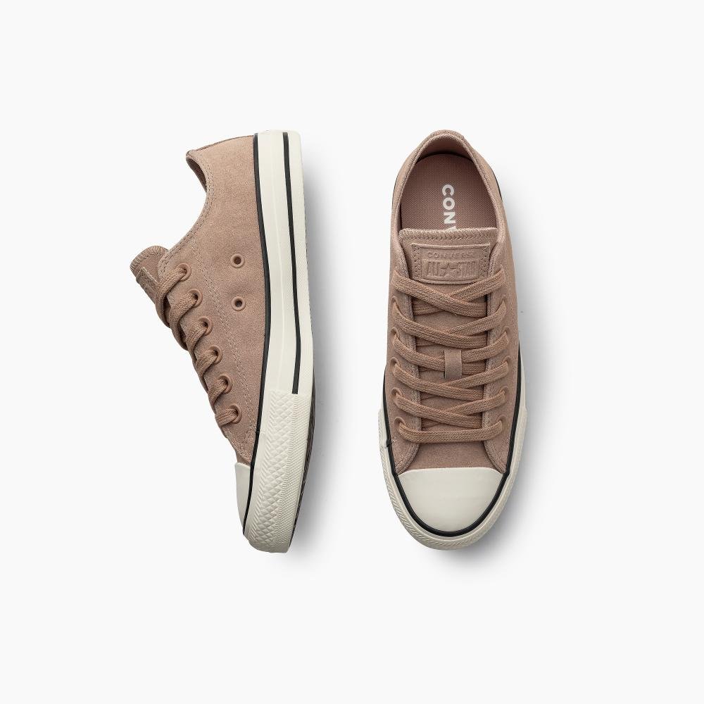 Tênis Chuck Taylor All Star Crafted Colors Suede Baixo Bege Bege 4