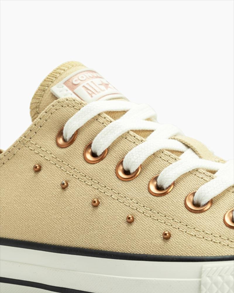 Tênis Chuck Taylor All Star Mini Studs Cano Baixo Bege Bege 2