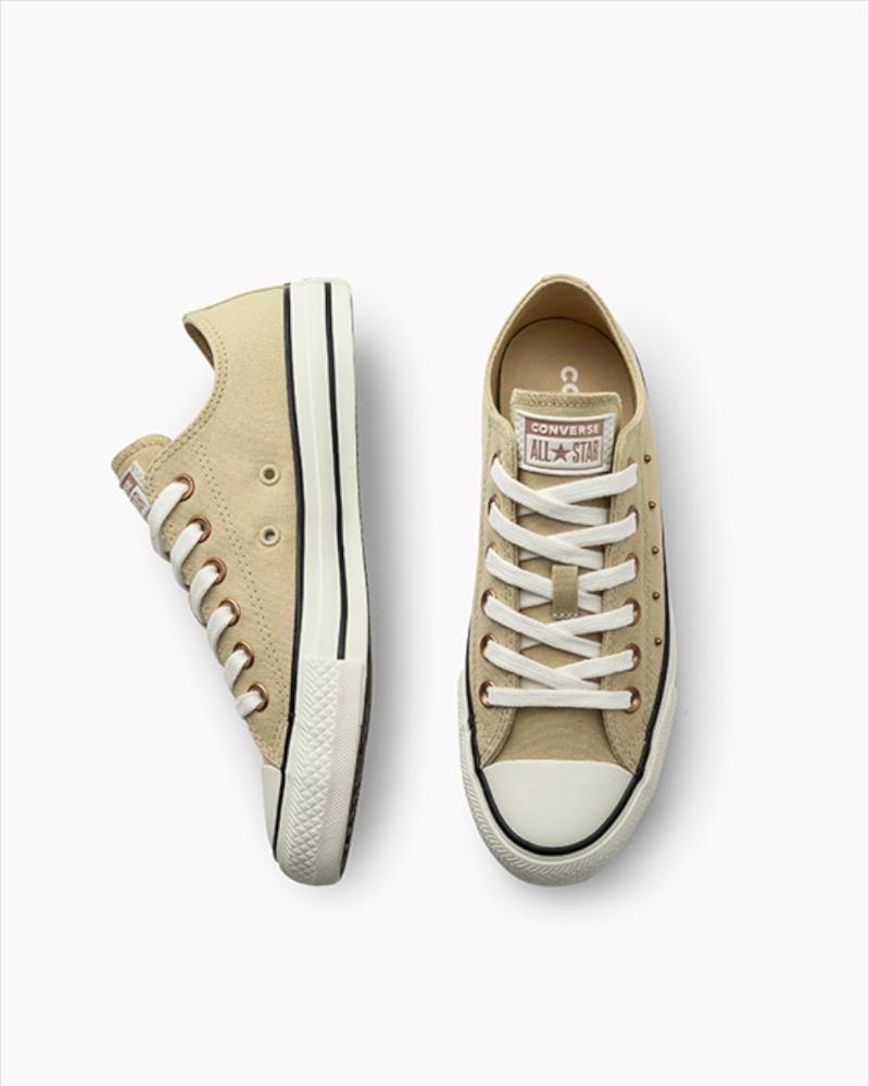 Tênis Chuck Taylor All Star Mini Studs Cano Baixo Bege Bege 5