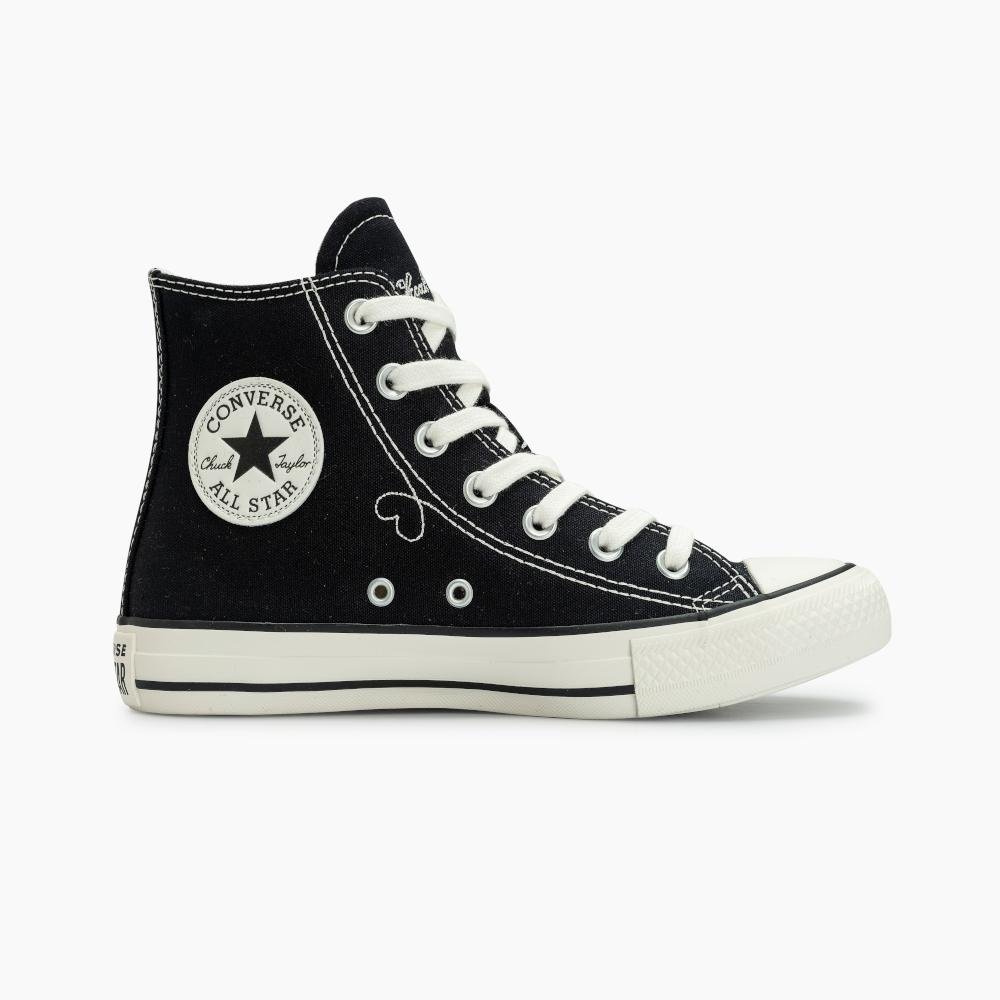 Tênis Chuck Taylor All Star In Love Cano Alto Preto