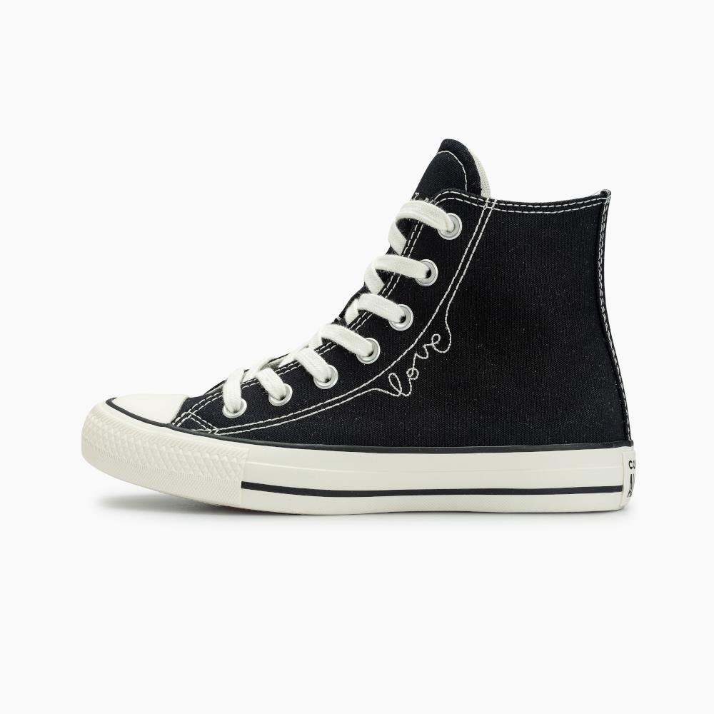 Tênis Chuck Taylor All Star In Love Cano Alto Preto Preto 5