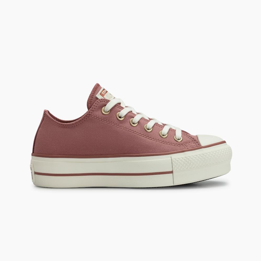 Tênis Chuck Taylor All Star Lift Summer Metals Marrom Nude