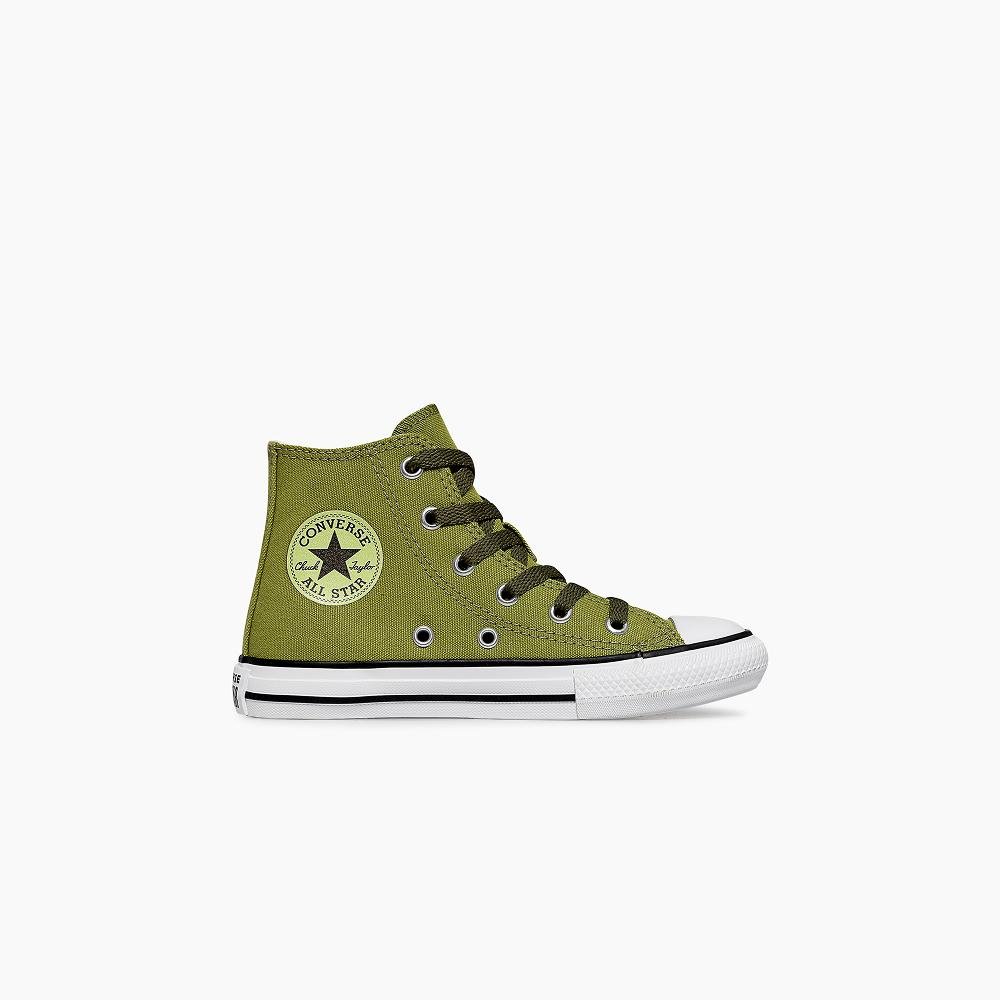 Tênis Juvenil Chuck Taylor All Star Zip ColorPop Alto Verde Verde 1