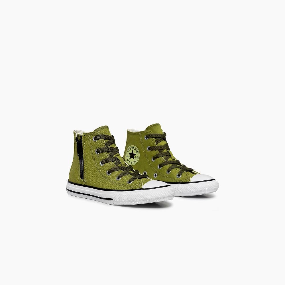 Tênis Juvenil Chuck Taylor All Star Zip ColorPop Alto Verde Verde 4
