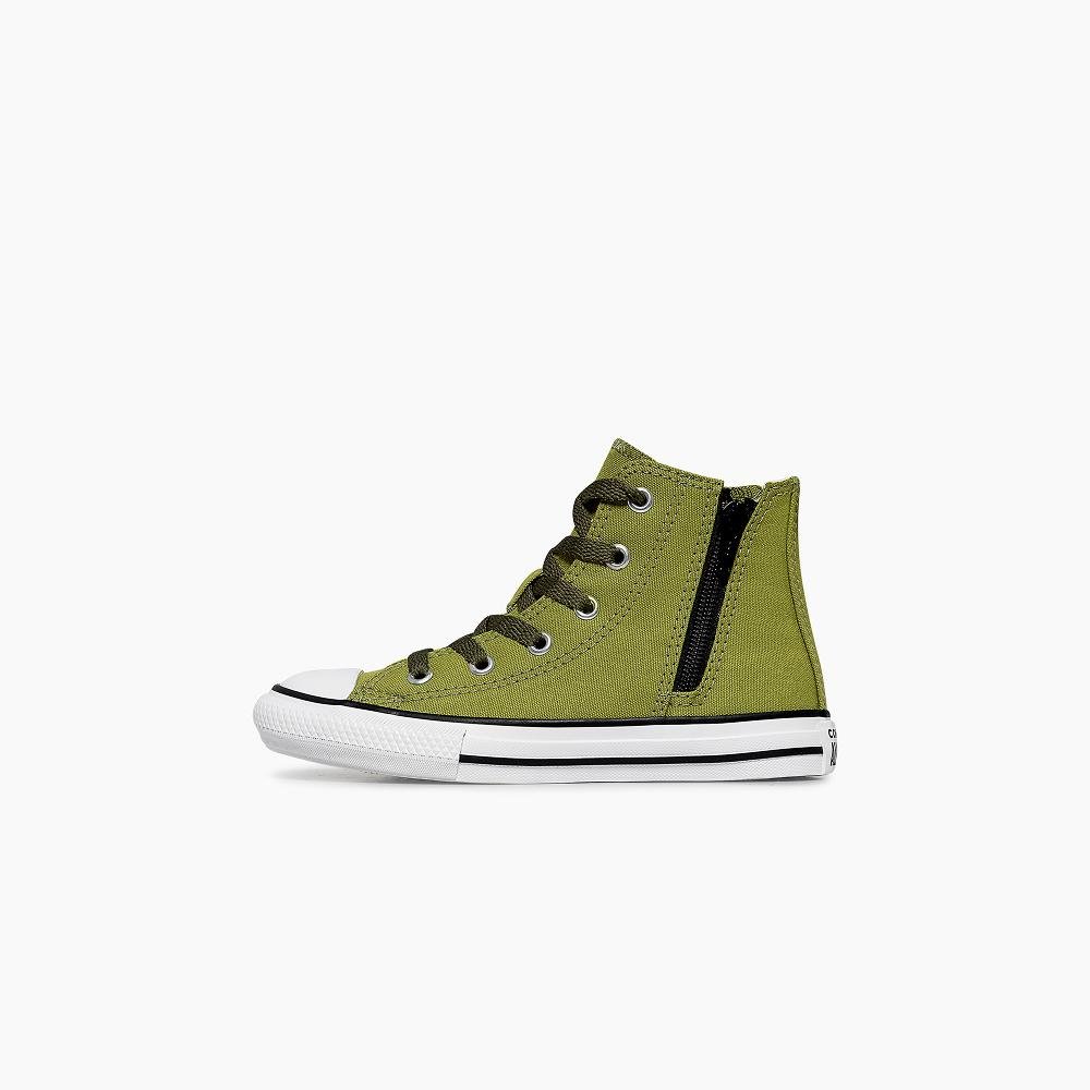 Tênis Juvenil Chuck Taylor All Star Zip ColorPop Alto Verde Verde 5