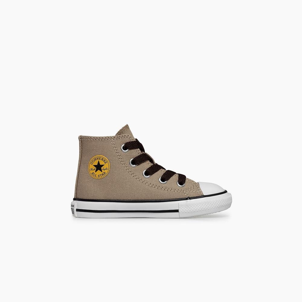 Tênis Criança Chuck Taylor All Star Zip ColorPop Alto Marrom