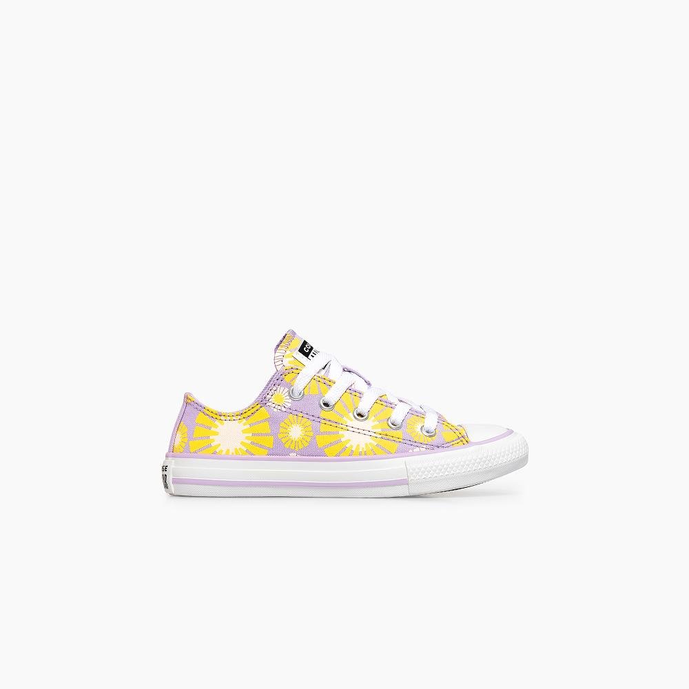 Tênis Juvenil Chuck Taylor All Star Sunshine Cano Baixo Roxo