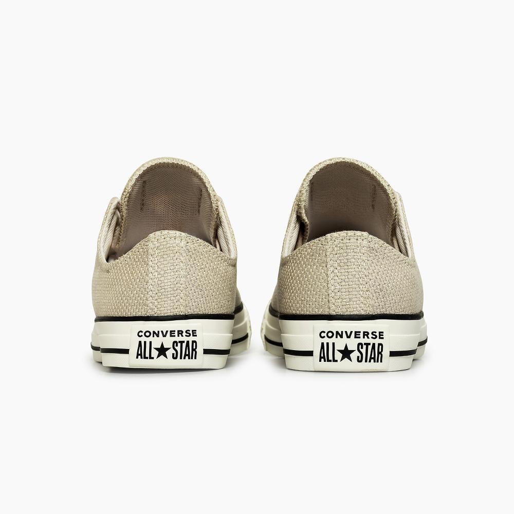 Tênis Chuck Taylor All Star Heathered Sheen Cano Baixo Bege Dourado 7
