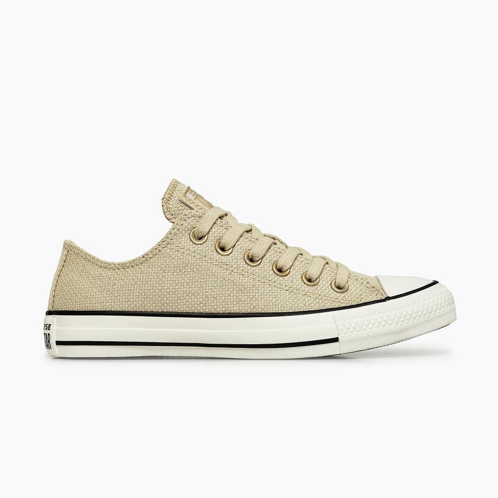 Tênis Chuck Taylor All Star Heathered Sheen Baixo Bege