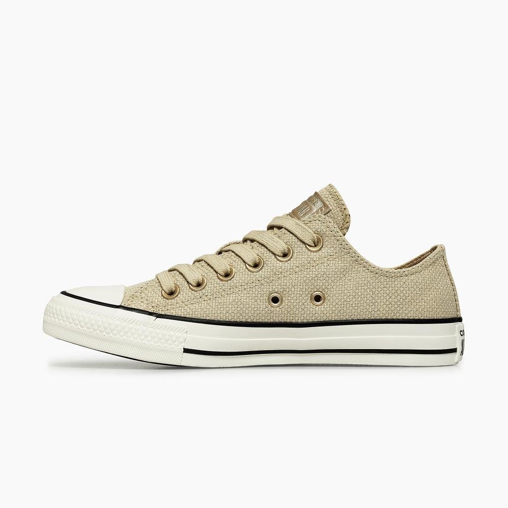 Tênis Chuck Taylor All Star Heathered Sheen Baixo Bege Bege 4