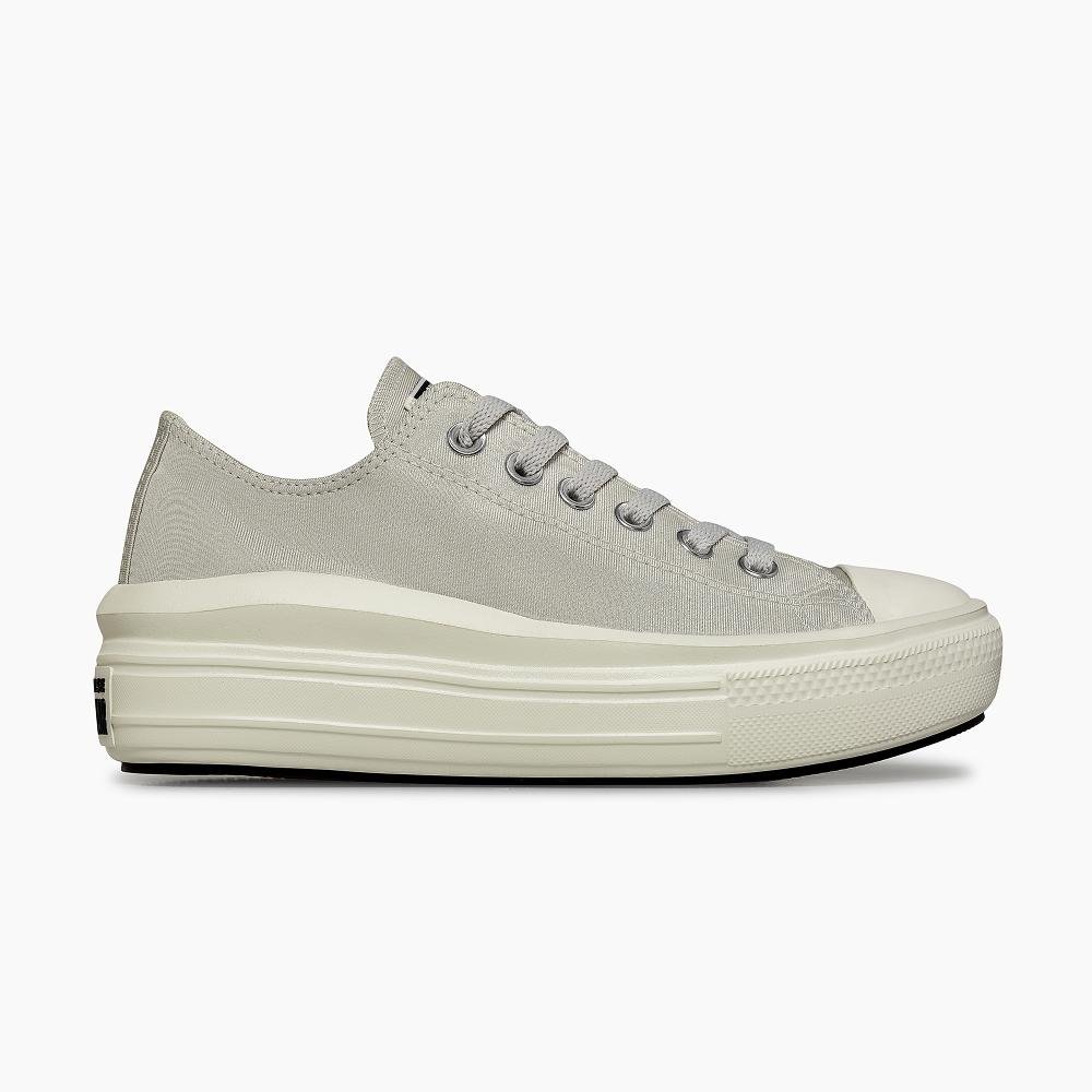 Tênis Chuck Taylor All Star Move Cetim Cano Baixo Cinza