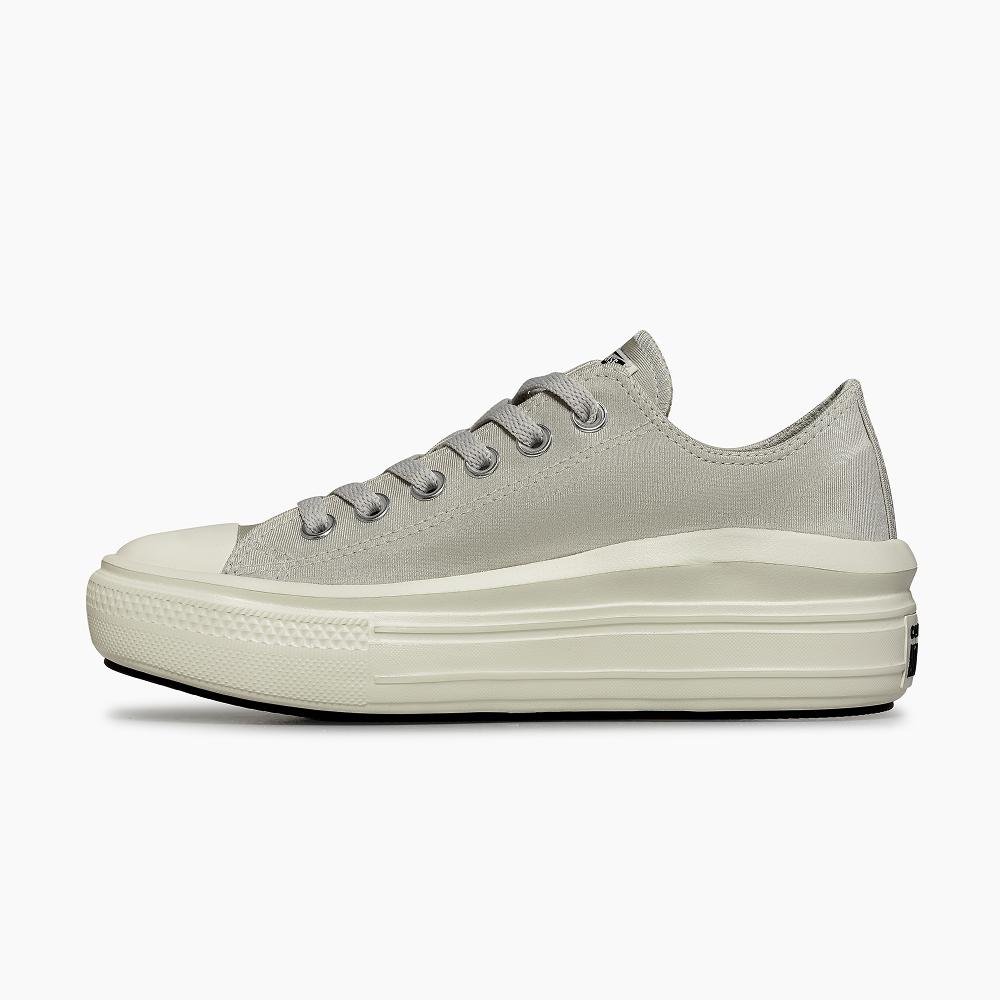 Tênis Chuck Taylor All Star Move Cetim Cano Baixo Cinza Cinza 5