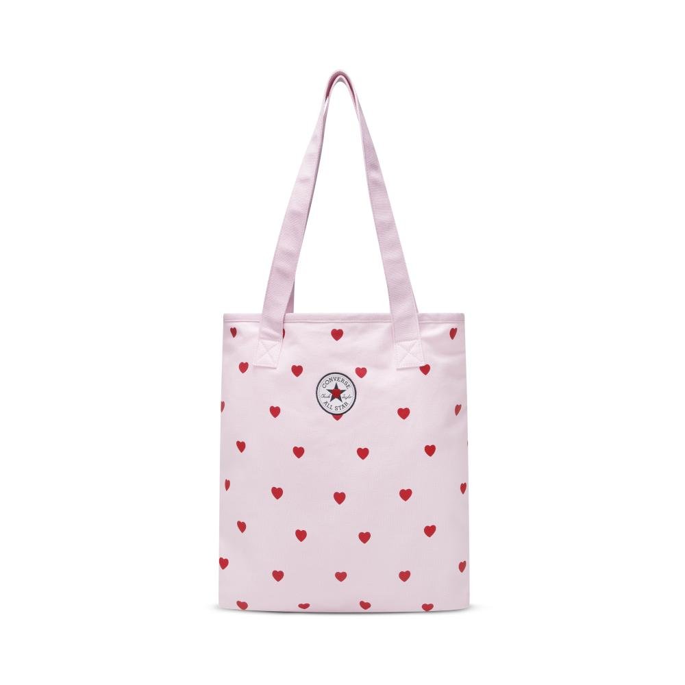 Bolsa Tote Converse Corações Rosa