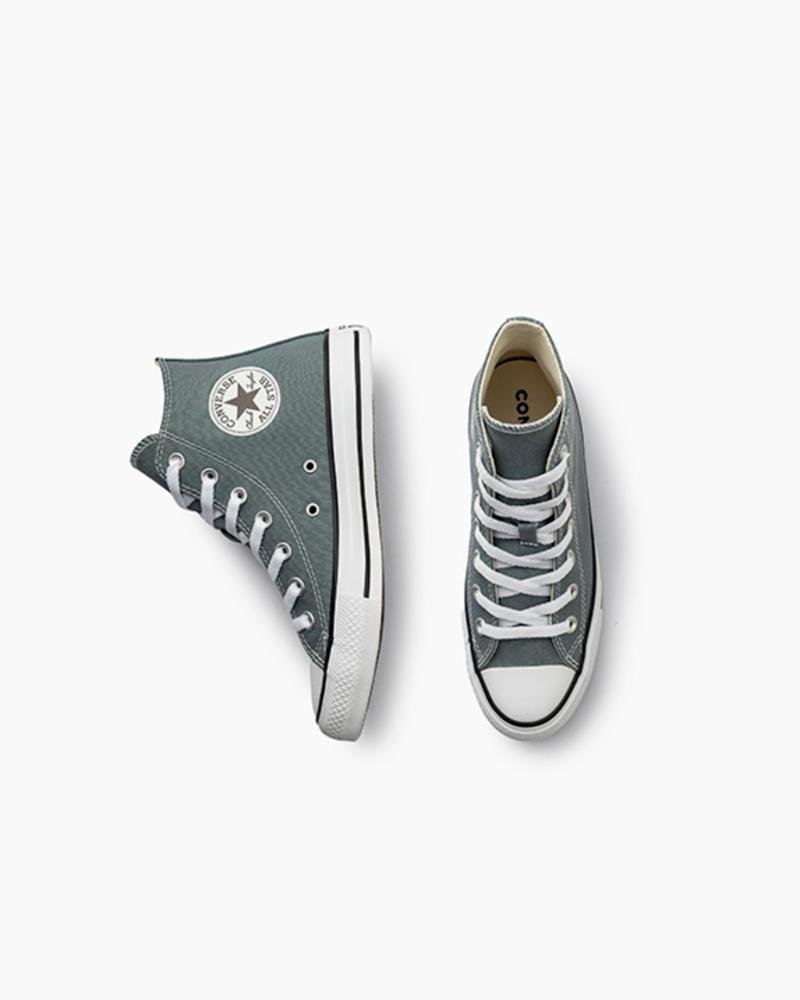 Tênis Chuck Taylor All Star Seasonal Colors Cano Alto Verde Cinza Esverdeado 2