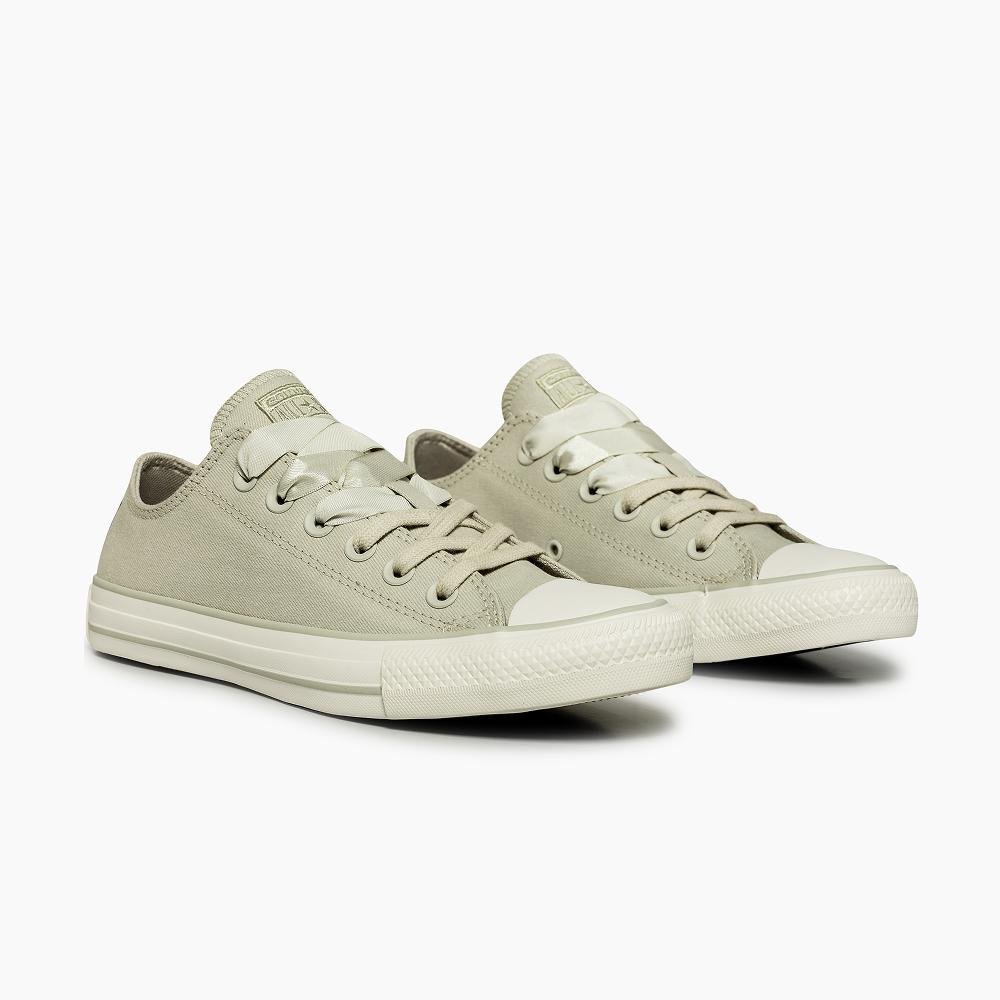 Tênis Chuck Taylor All Star Peached Canvas Cano Baixo Verde Verde Salvia 2