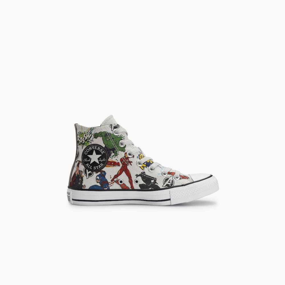 Tênis Chuck Taylor All Star Vingadores Cano Alto Cinza