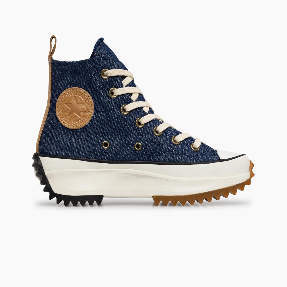 Tênis Converse Run Star Hike Denim Cano Alto Azul Jeans
