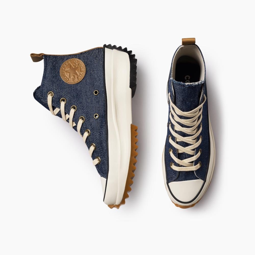 Tênis Converse Run Star Hike Denim Cano Alto Azul Jeans Azul Jeans 2