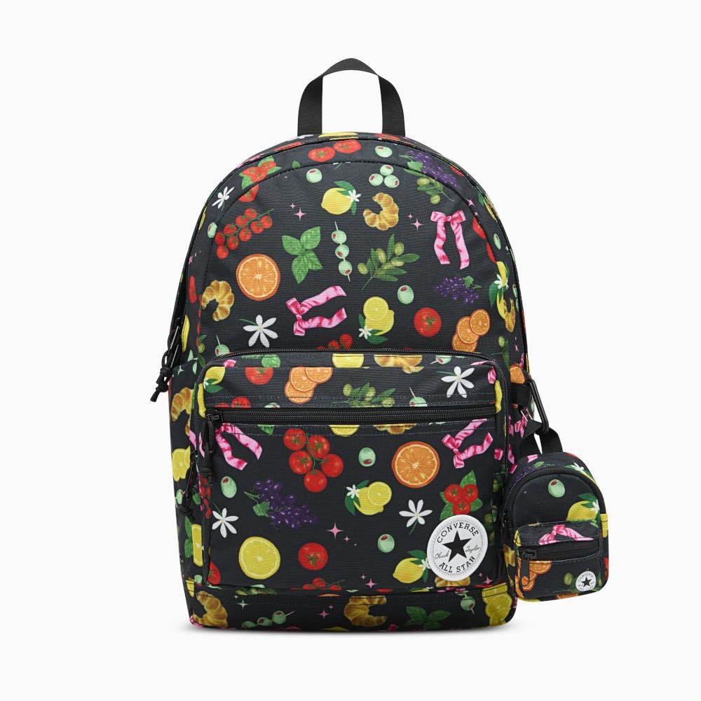 Mochila Converse Go 2 Estampada Preto