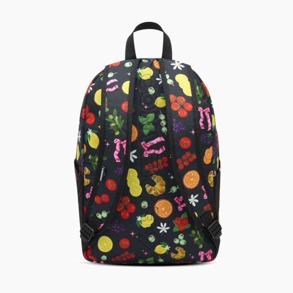 Mochila Converse Go 2 Estampada Preto Preto 6