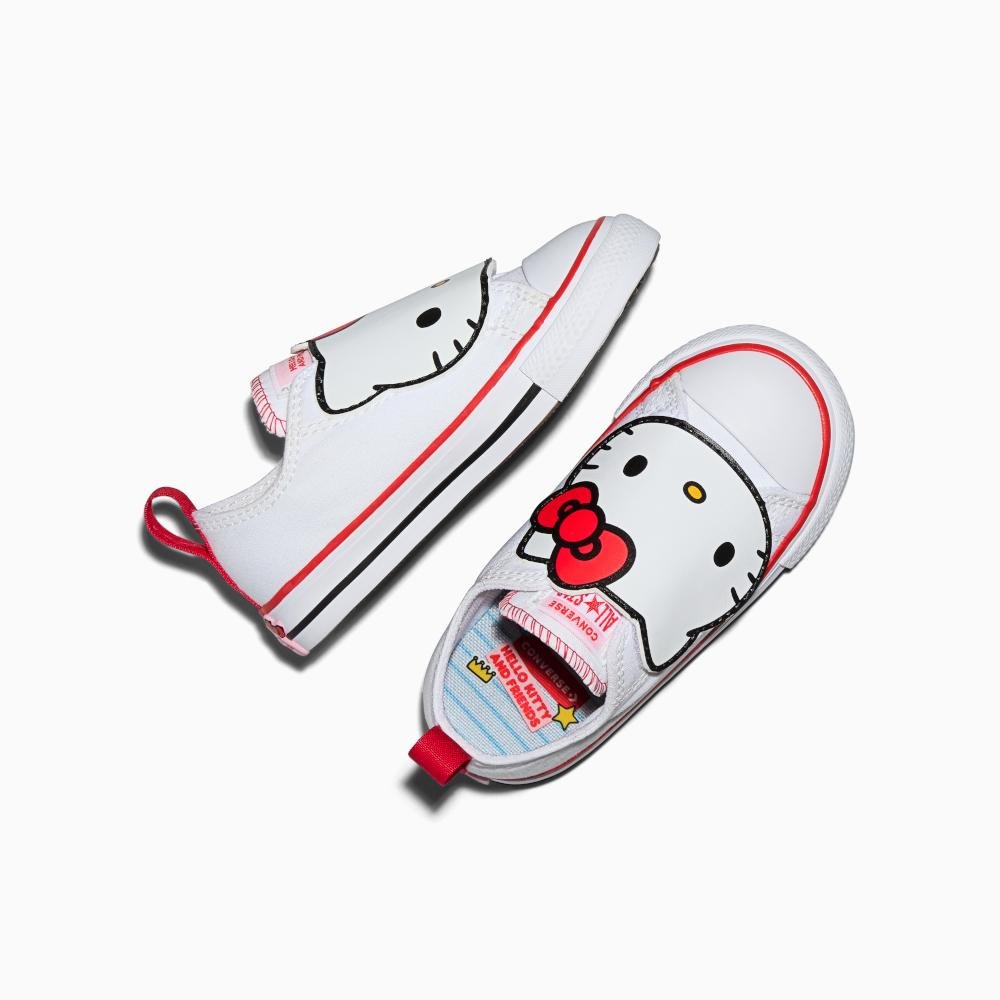 Tênis Criança All Star Converse x Hello Kitty Branco Branco 2