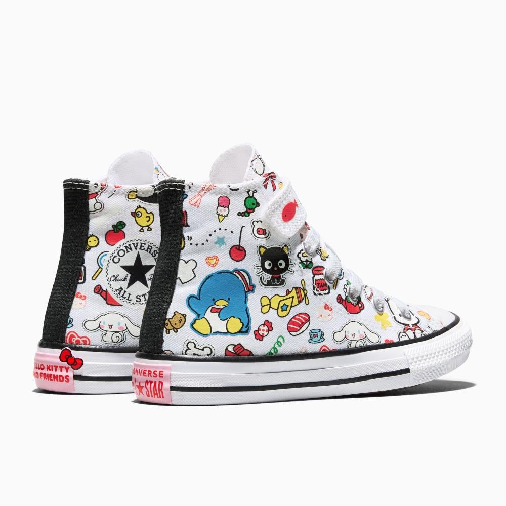 Tênis Juvenil Converse x Hello Kitty Cano Alto Branco Branco 5