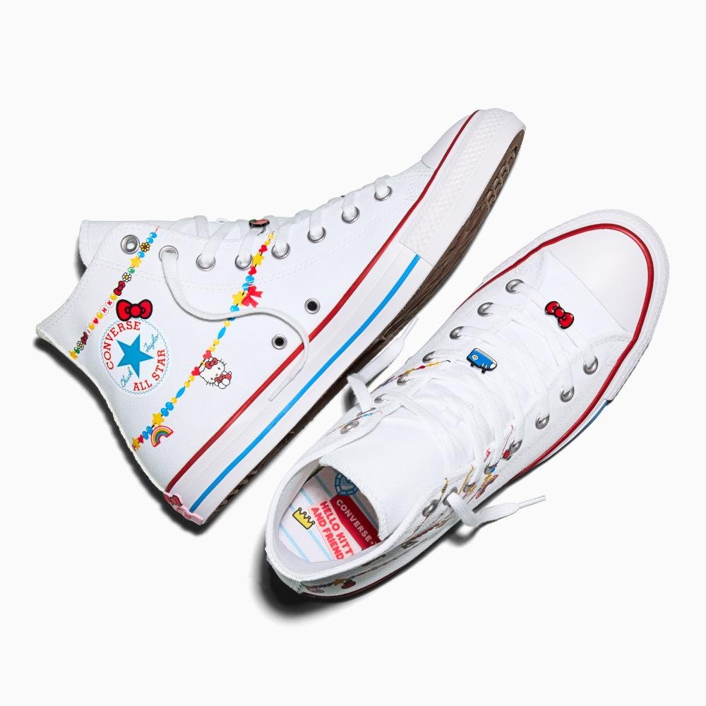 Tênis All Star Converse X Hello Kitty Cano Alto Branco Branco 2