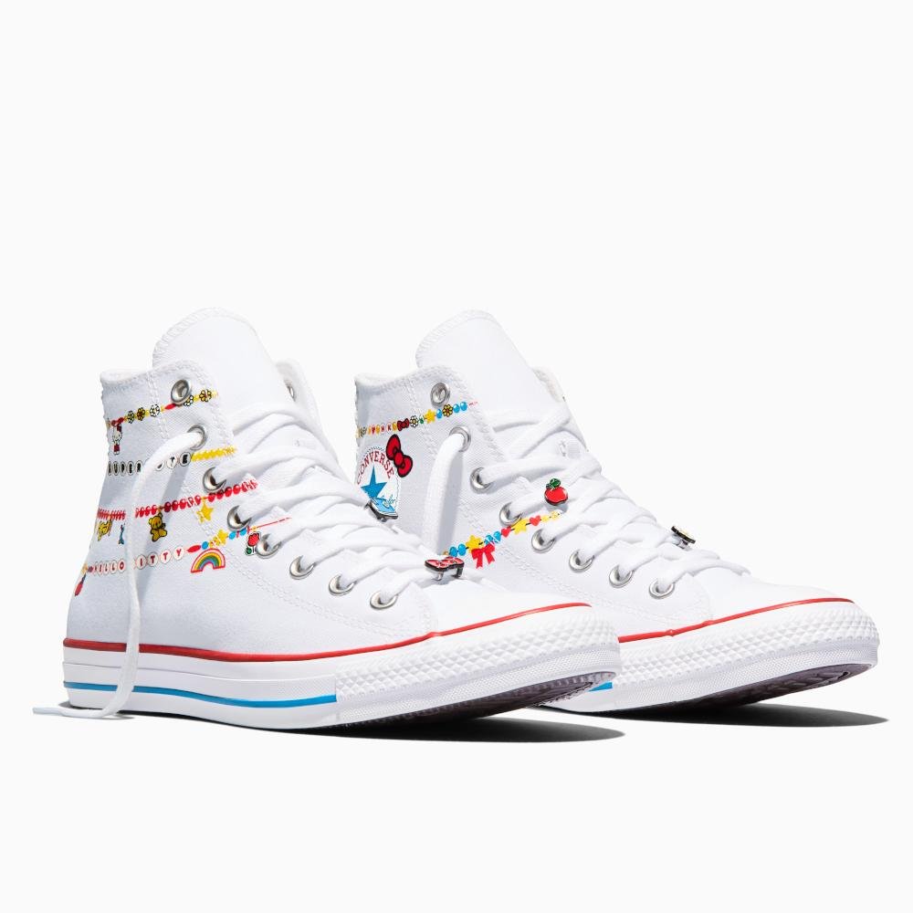 Tênis All Star Converse X Hello Kitty Cano Alto Branco Branco 4