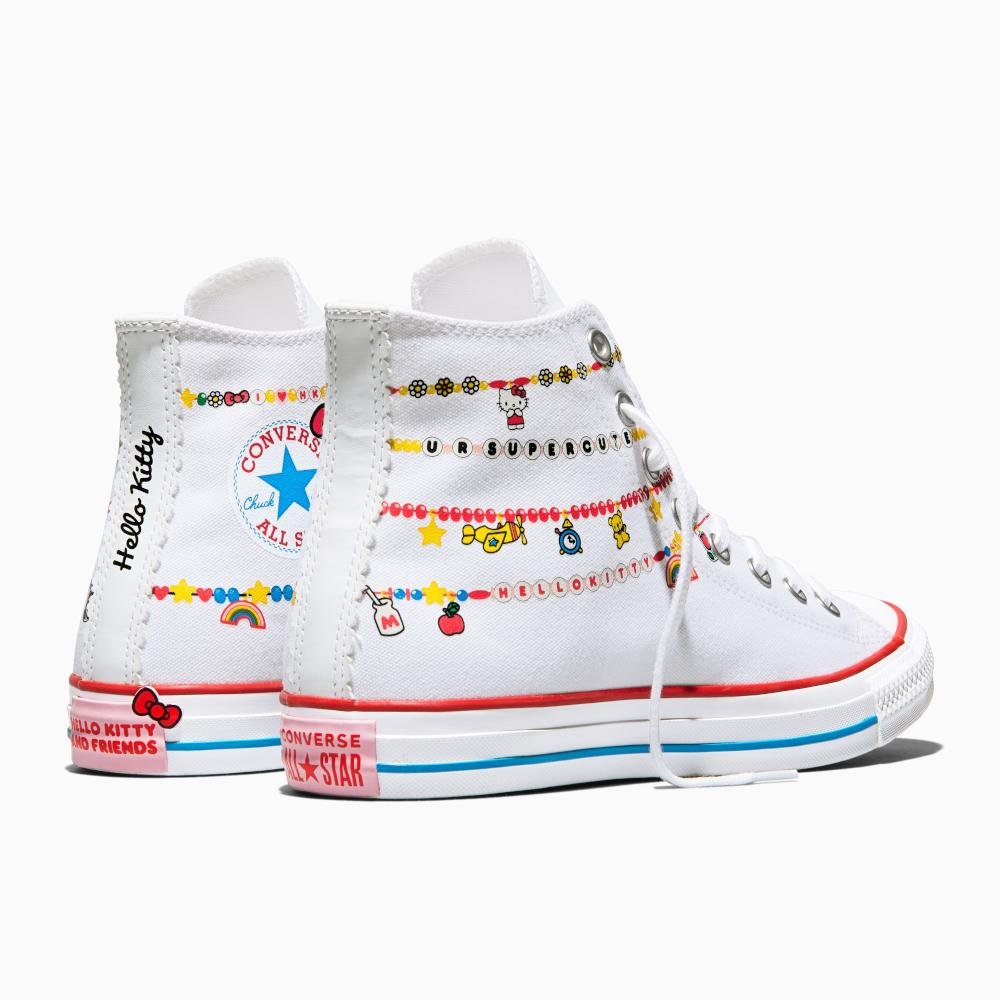 Tênis All Star Converse X Hello Kitty Cano Alto Branco Branco 5