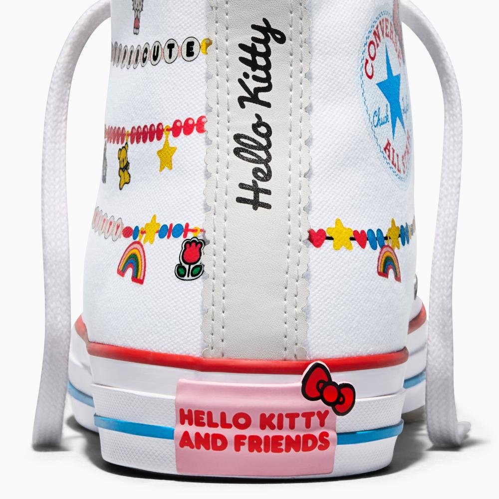 Tênis All Star Converse X Hello Kitty Cano Alto Branco Branco 6
