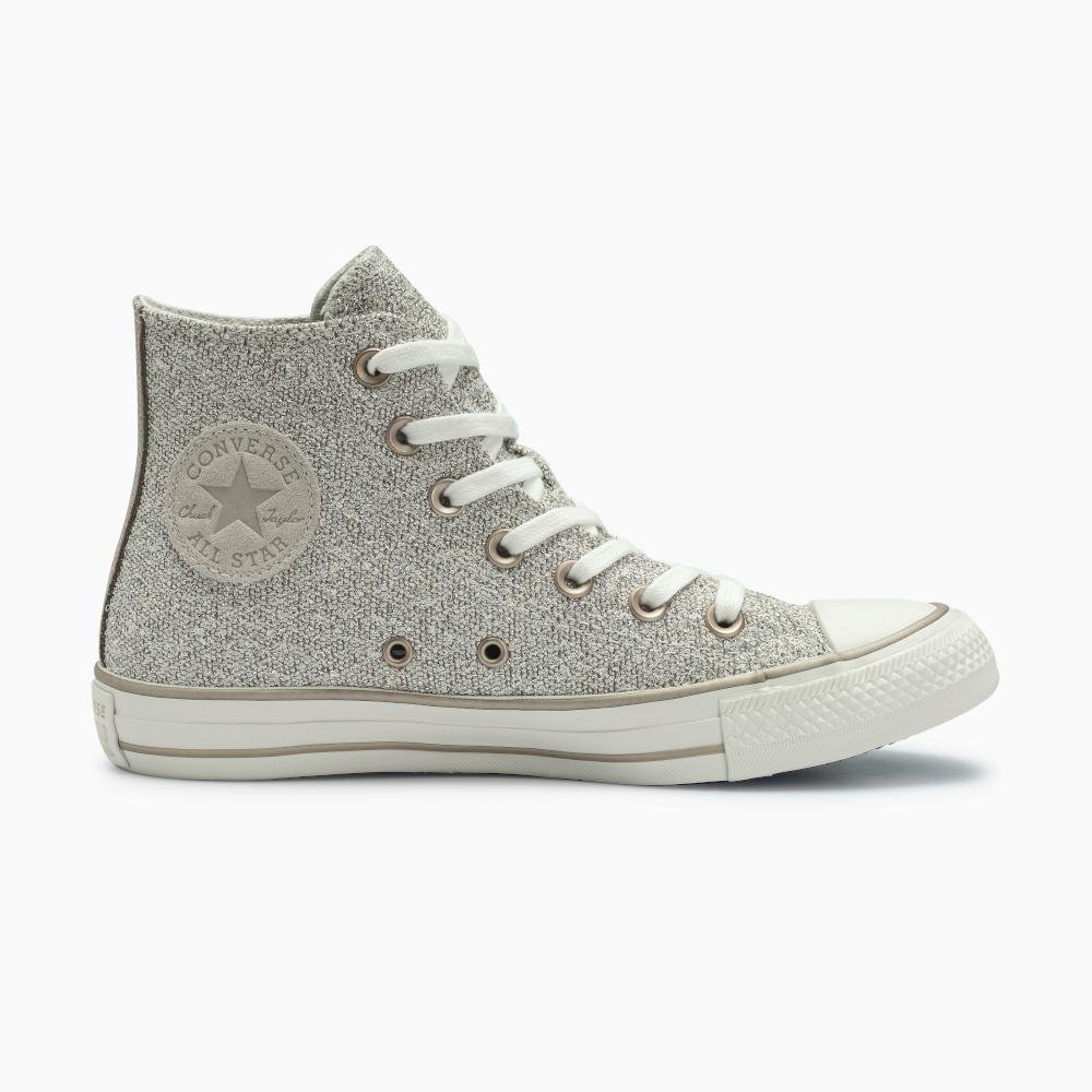 Tênis Chuck Taylor All Star Pretty Patina Cano Alto Dourado