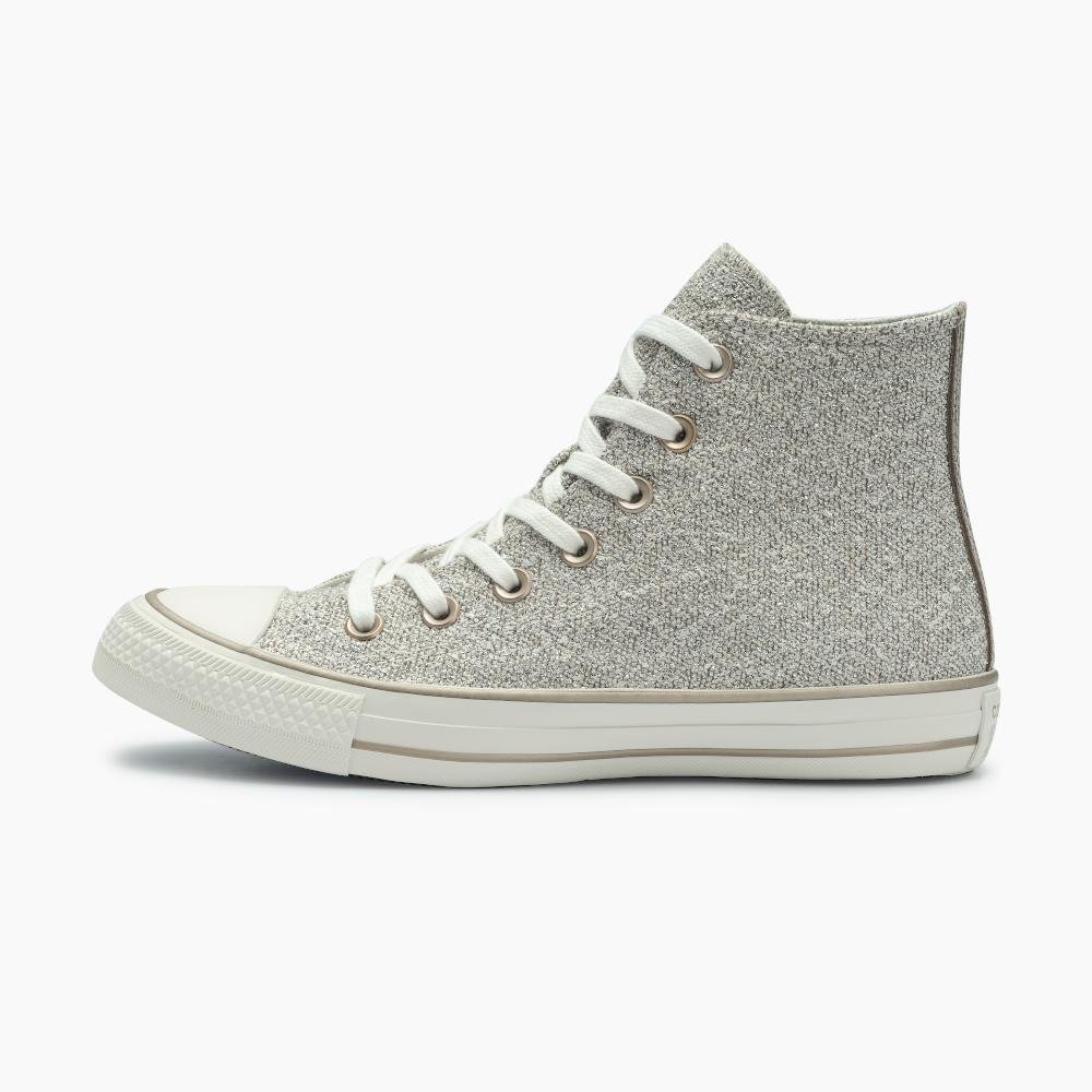 Tênis Chuck Taylor All Star Pretty Patina Cano Alto Dourado Ouro Claro 6