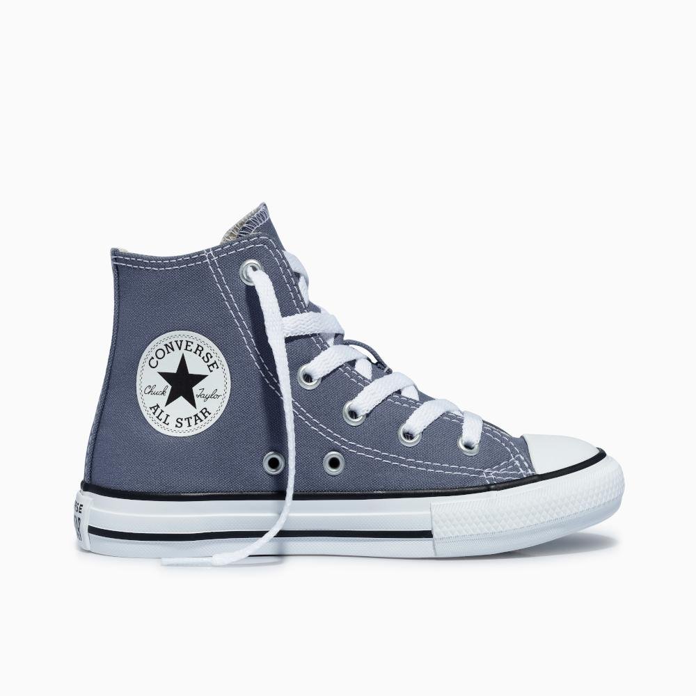 Tênis Juvenil Chuck Taylor All Star Colors Cano Alto Cinza
