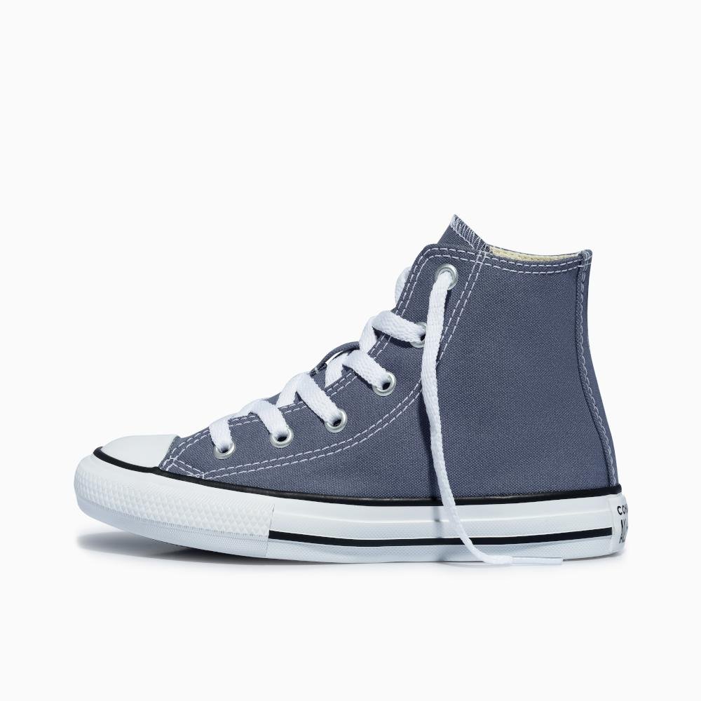 Tênis Juvenil Chuck Taylor All Star Colors Cano Alto Cinza Cinza 5