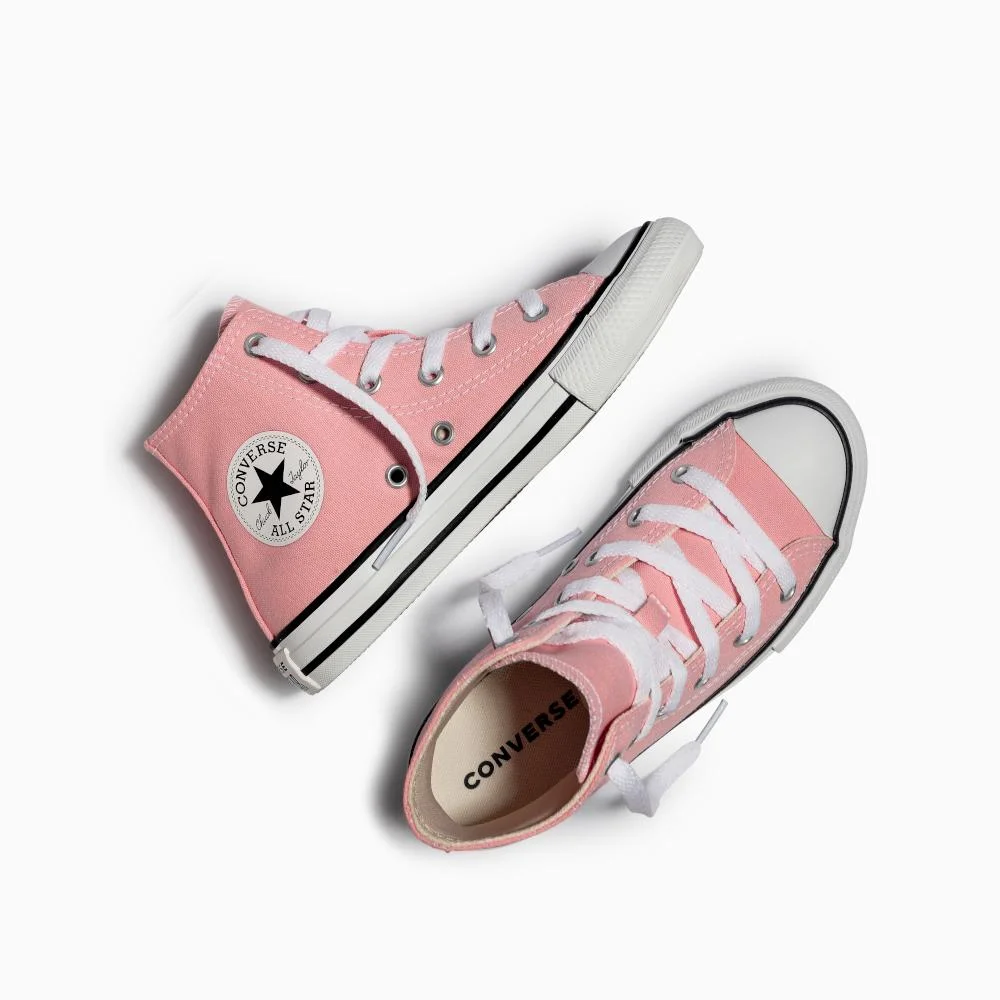 Tênis Juvenil Chuck Taylor All Star Colors Cano Alto Rosa Rosa 2