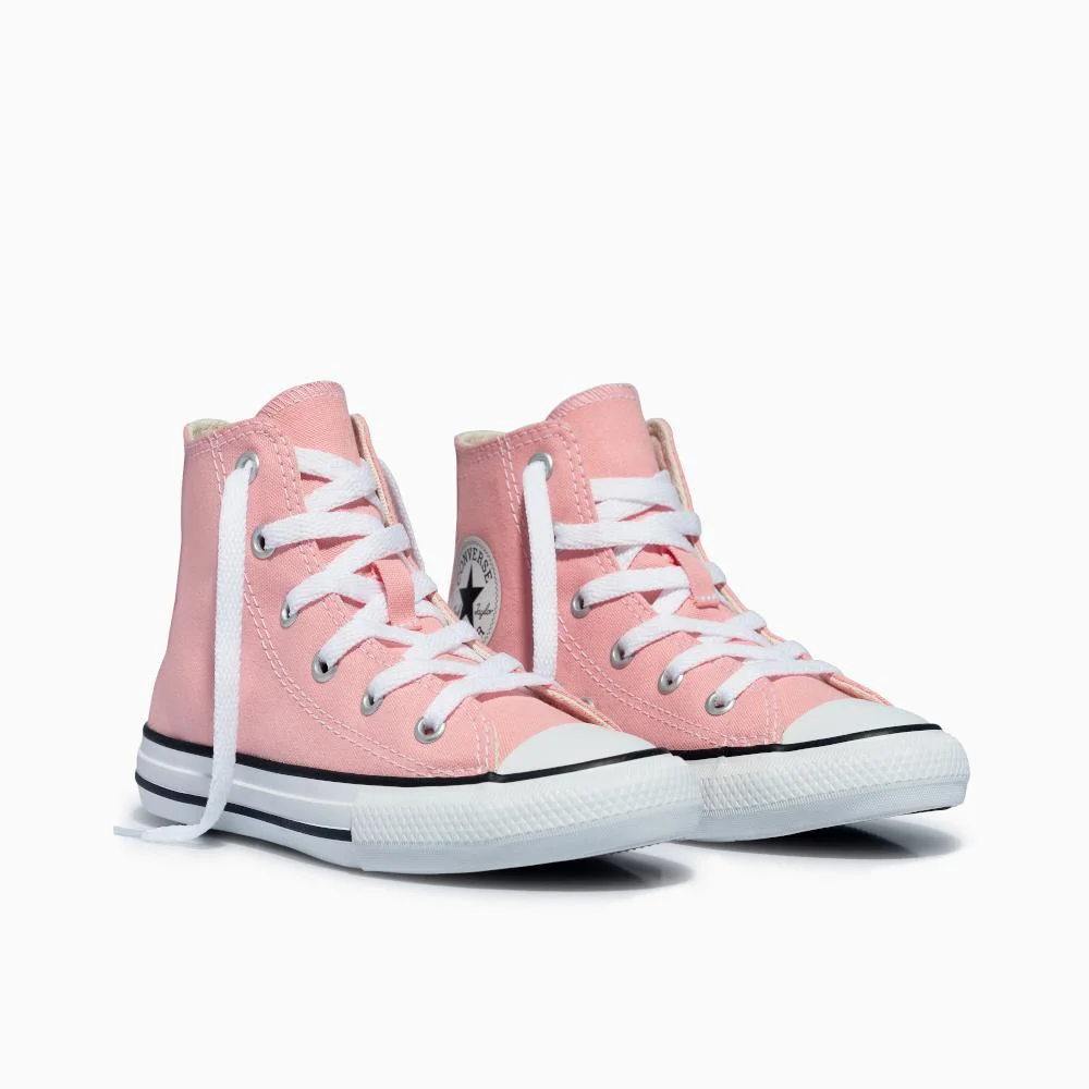 Tênis Juvenil Chuck Taylor All Star Colors Cano Alto Rosa Rosa 4