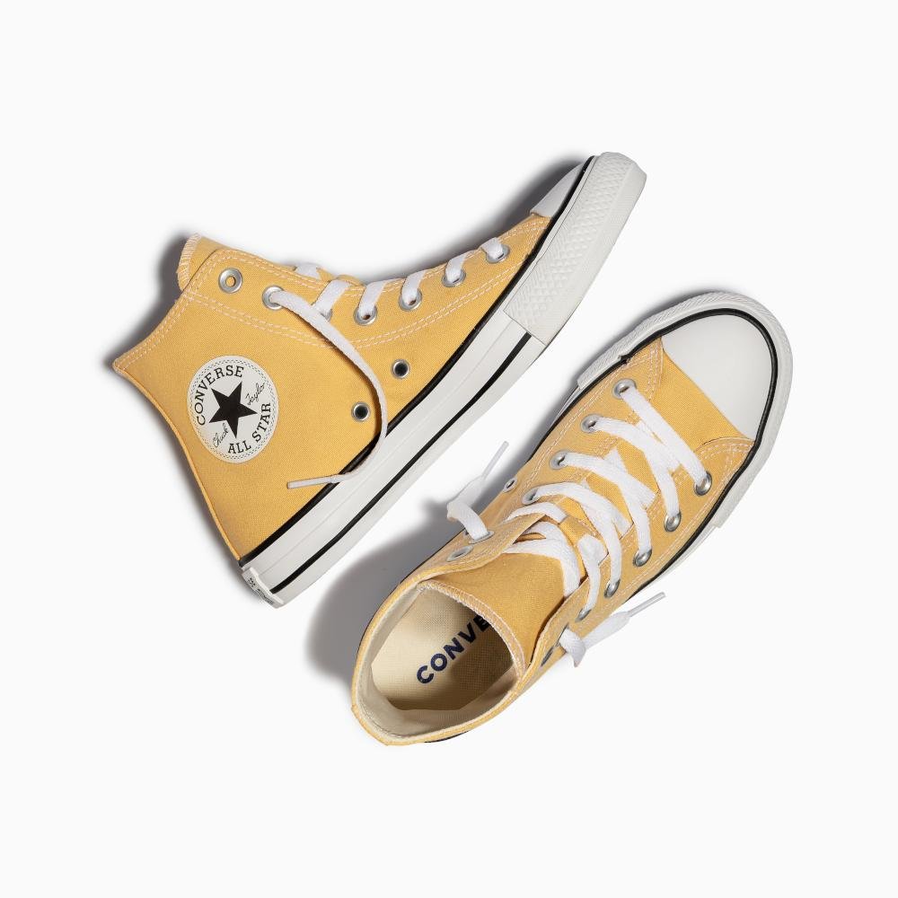 Tênis Chuck Taylor All Star Colors Cano Alto Amarelo Amarelo 2