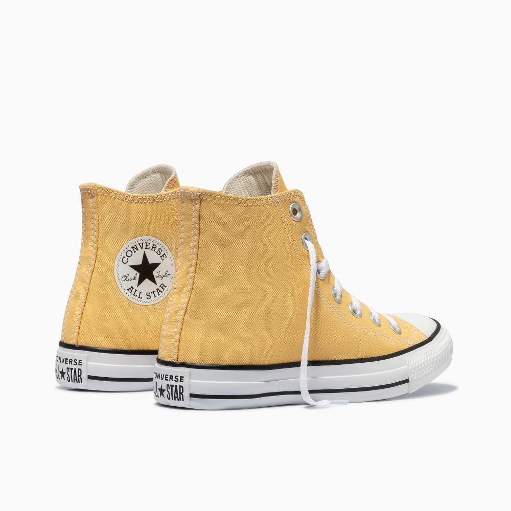 Tênis Chuck Taylor All Star Colors Cano Alto Amarelo Amarelo 7
