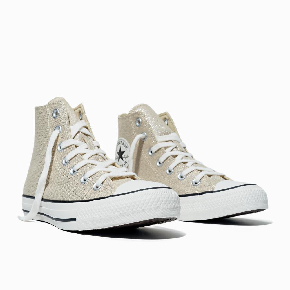Tênis Chuck Taylor All Star Shine Cano Alto Dourado Dourado 4