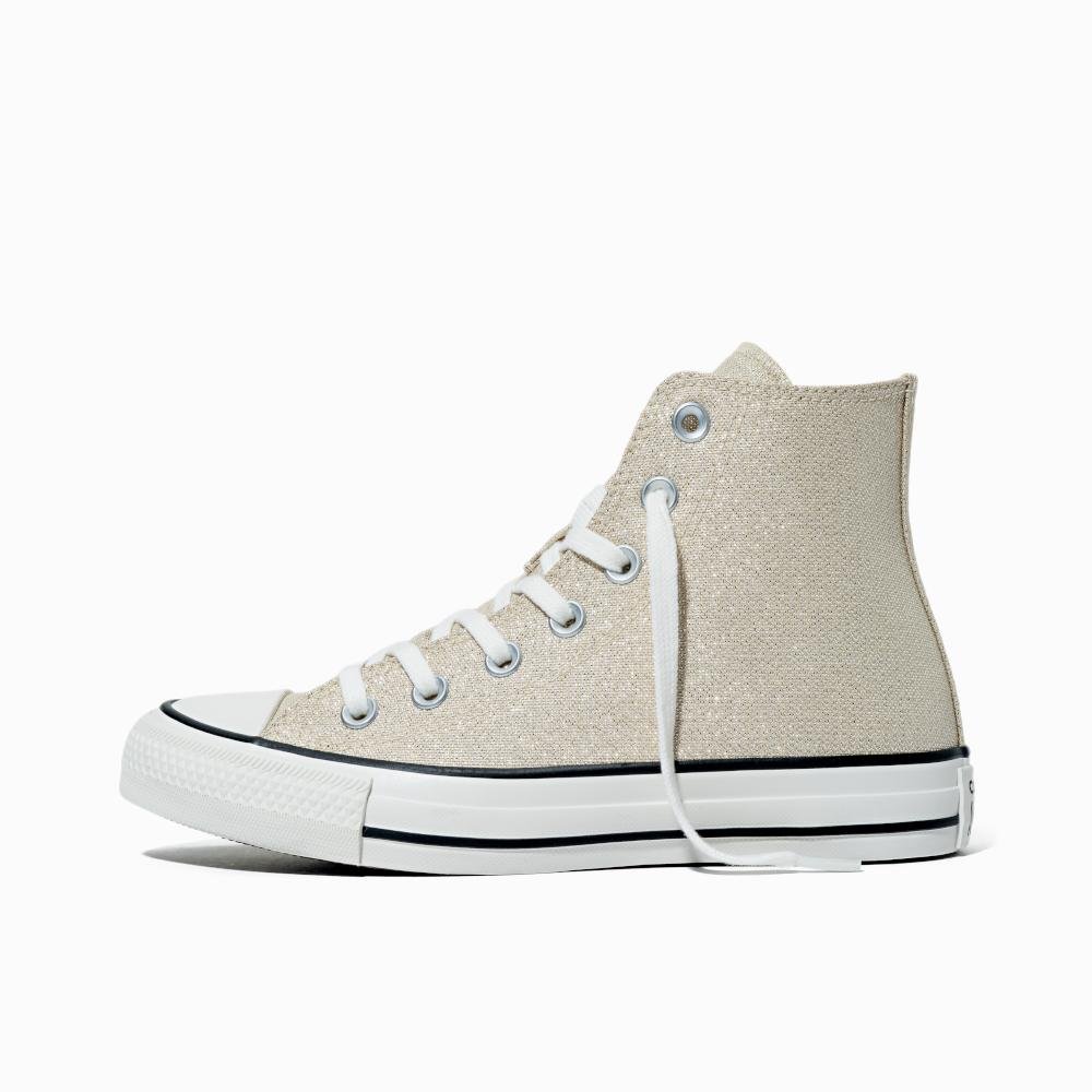Tênis Chuck Taylor All Star Shine Cano Alto Dourado Dourado 5