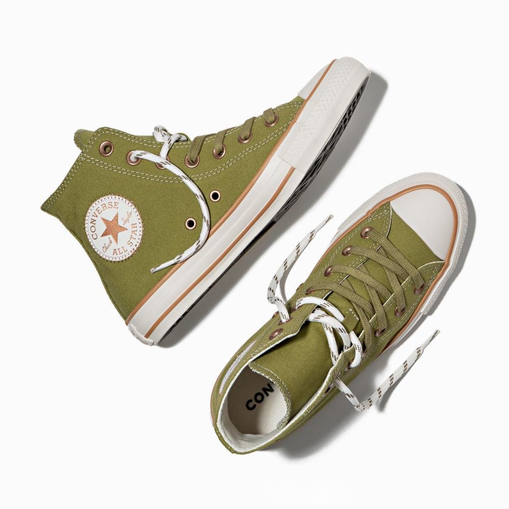 Tênis Chuck Taylor All Star Terra Bronze Cano Alto Verde Verde 2