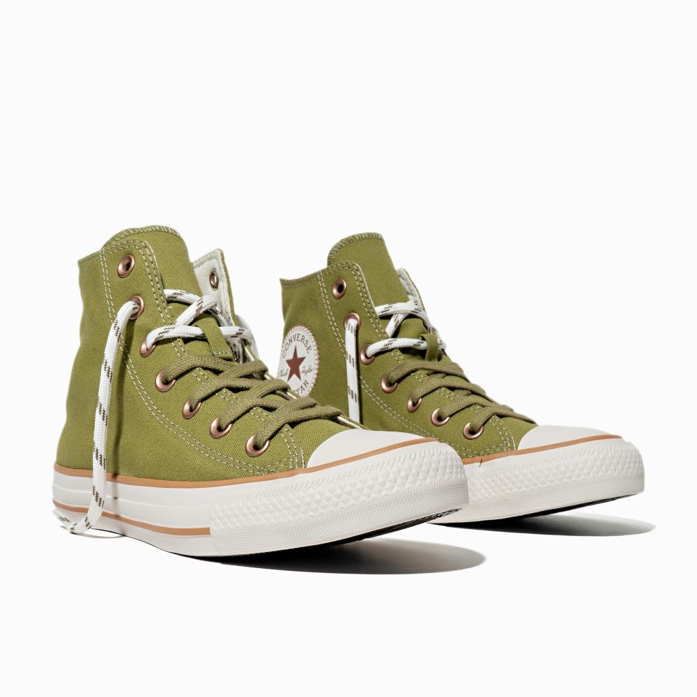 Tênis Chuck Taylor All Star Terra Bronze Cano Alto Verde Verde 4