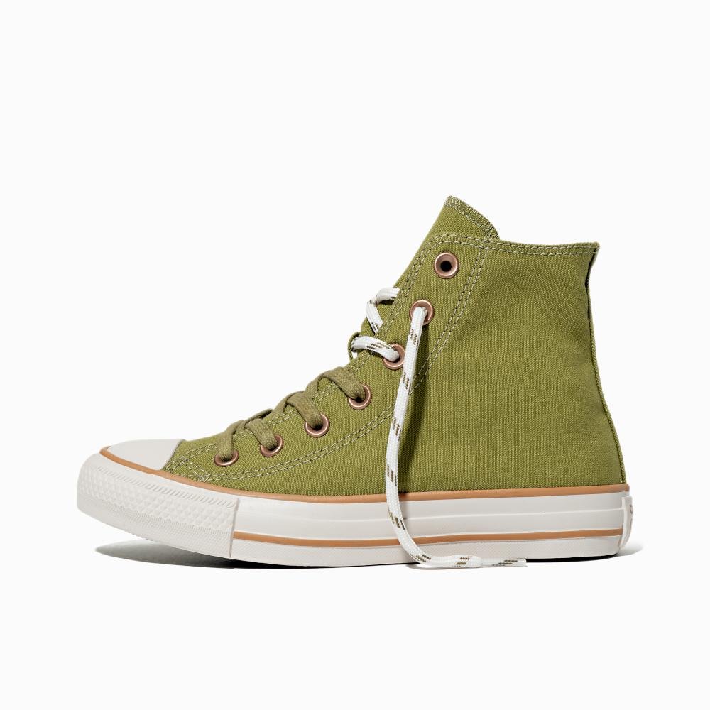 Tênis Chuck Taylor All Star Terra Bronze Cano Alto Verde Verde 5
