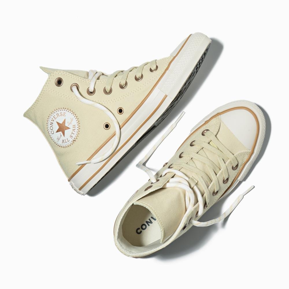 Tênis Chuck Taylor All Star Terra Bronze Cano Alto Bege Bege 2