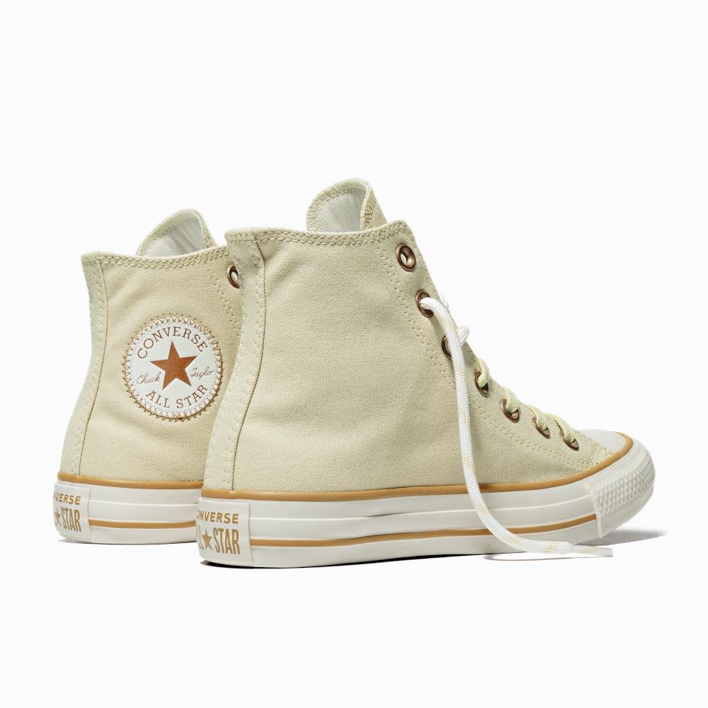 Tênis Chuck Taylor All Star Terra Bronze Cano Alto Bege Bege 7