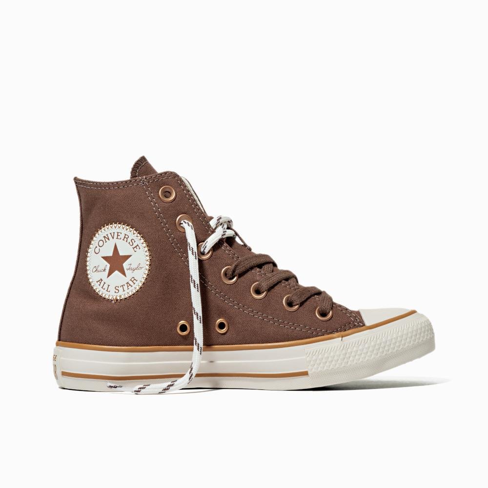 Tênis Chuck Taylor All Star Terra Bronze Cano Alto Marrom