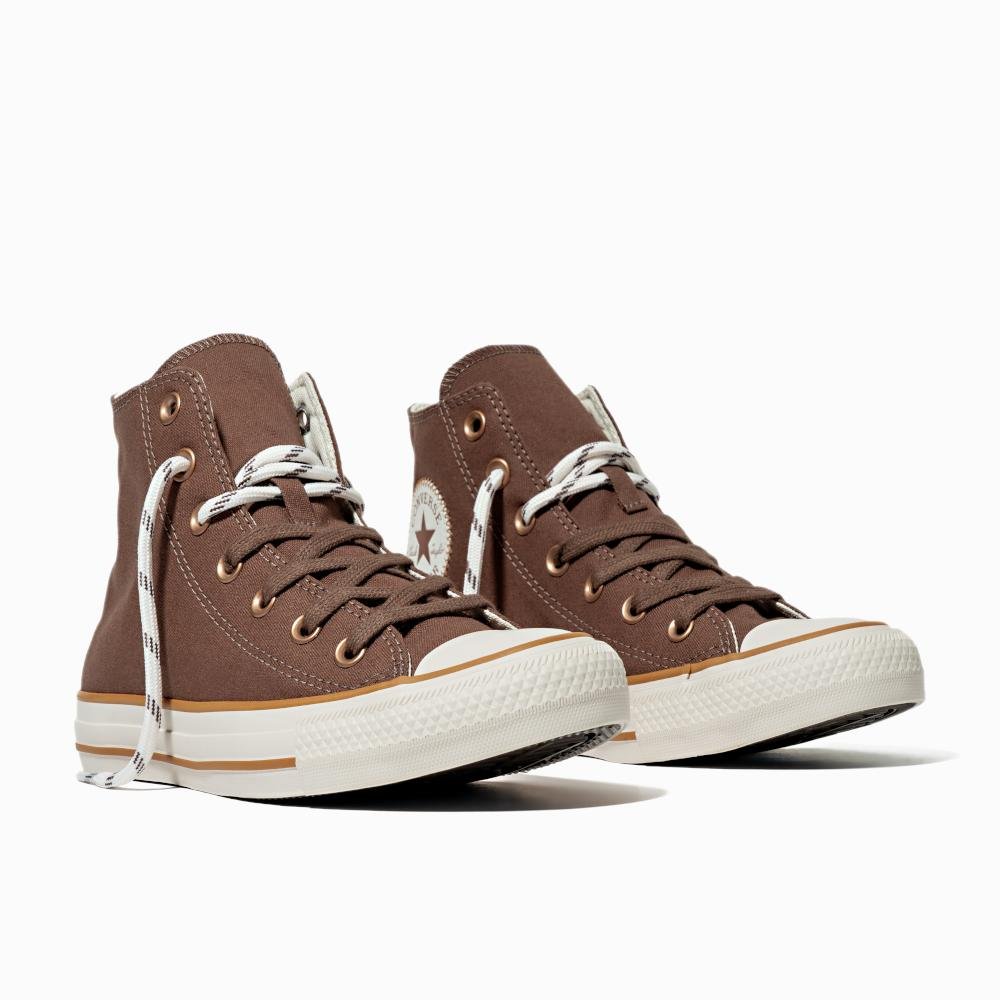 Tênis Chuck Taylor All Star Terra Bronze Cano Alto Marrom Marrom 4