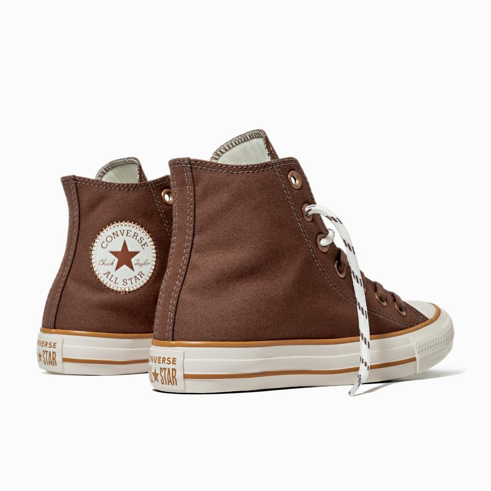 Tênis Chuck Taylor All Star Terra Bronze Cano Alto Marrom Marrom 7