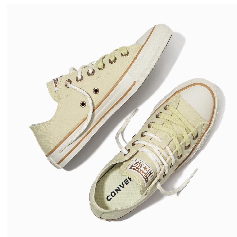 Tênis Chuck Taylor All Star Terra Bronze Cano Baixo Bege Bege 2