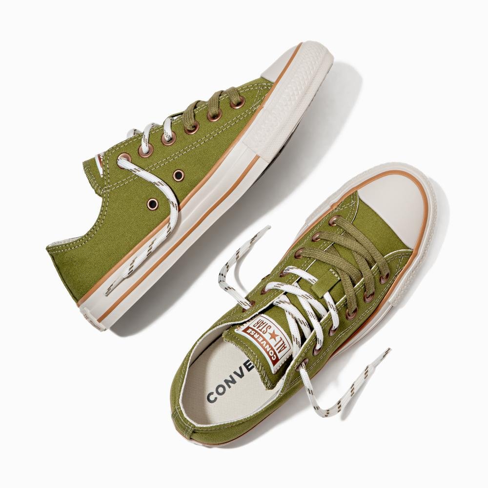 Tênis Chuck Taylor All Star Terra Bronze Cano Baixo Verde Verde 2